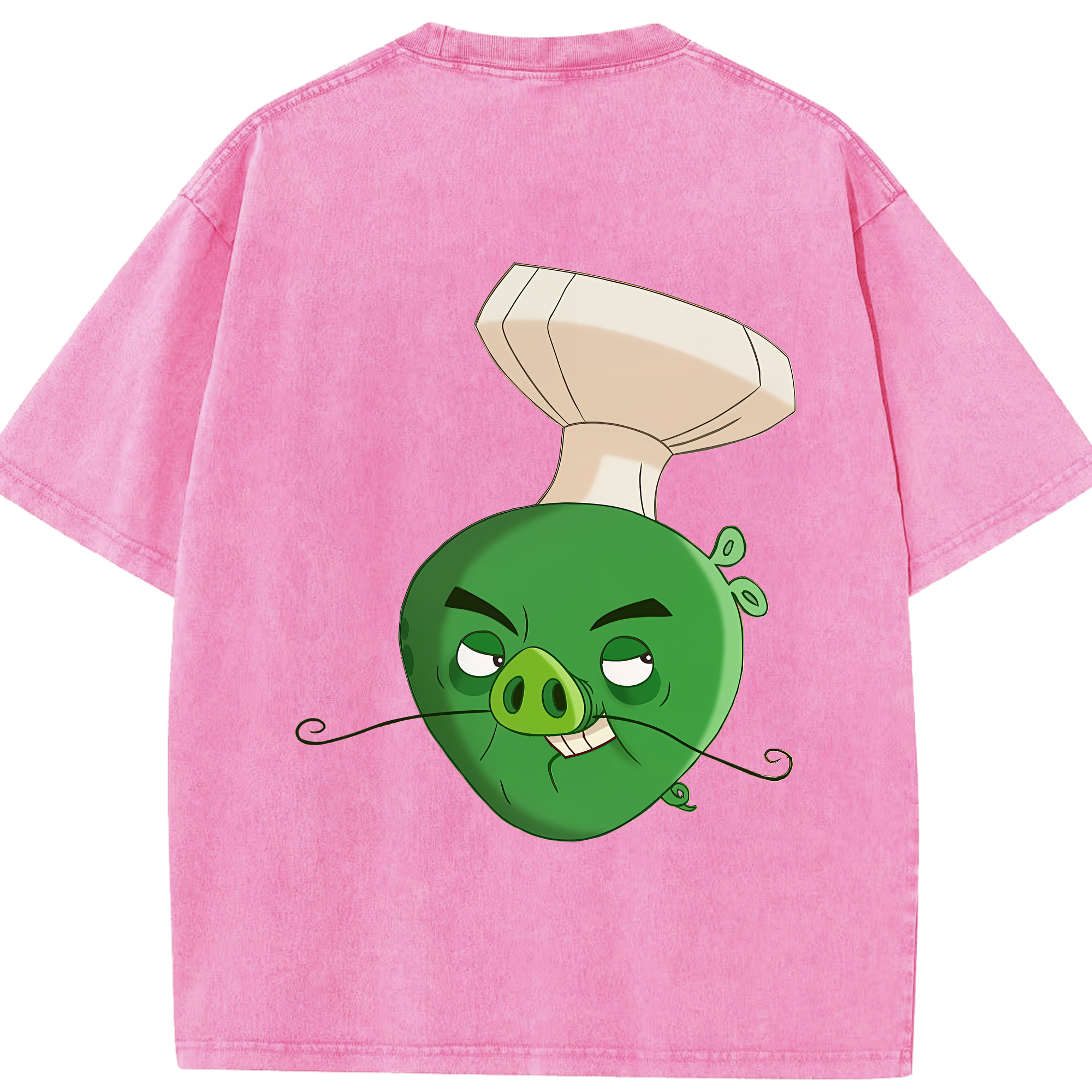 （画像用） Angry Birds アングリーバード 綿100% ヴィンテージ風 半袖Tシャツ（背面プリント）